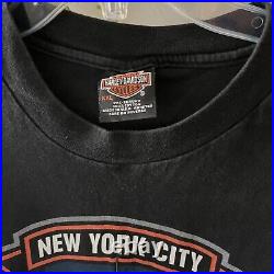 1998 Vintage Harley Davidson New York Tee Xxl Twin Towers