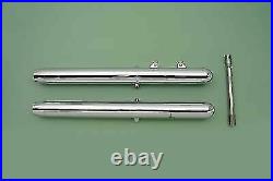 41mm Fork Slider Set Chrome 6 Over Stock for Harley Davidson by V-Twin