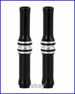 Arlen Ness 10 Gauge Black Pushrod Tube Covers Lower Harley Twin Cam 1999-2017
