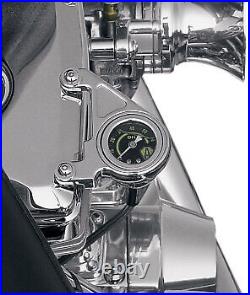 Arlen Ness Harley-Davidson Twin Cam 1-3/4 Oil Pressure Gauge Kit Chrome 15-658