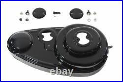 Black 45 Outer Primary Cover Kit for Harley Davidson by V-Twin