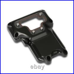Black Clarity Top Transmission Cover For Harley twin cam Touring Dyna Fatboy