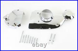 Chrome Cam and Sprocket Cover Kit for Harley Davidson by V-Twin