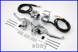 Chrome Handlebar Control Kit fits Harley Davidson