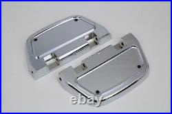 Chrome Passenger Footboard Set fits Harley Davidson