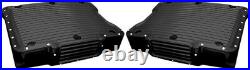 Covingtons Black Rocker Box Covers Dimple For Harley Davidson Twin Cam C1292-B