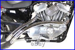 Curved Radius Exhaust Header Set Chrome fits Harley Davidson