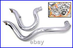 Exhaust Drag Pipe Set Slash Cut fits Harley Davidson