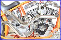 Exhaust Drag Pipe Set Slash Cut fits Harley Davidson