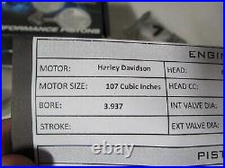 Harley Davidson 107CI Twin Cam CP-Carrillo 10.251 Piston Kit 3.937 BORE