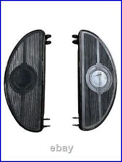 Harley-Davidson Big Twin Black Half Moon Floorboard Set