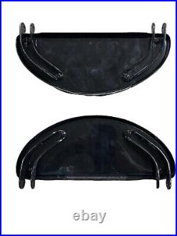 Harley-Davidson Big Twin Black Half Moon Floorboard Set