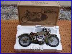 Harley Davidson Diecast 1917 Authentic Replica 1/6 Scale 3-speed V-twin Model F