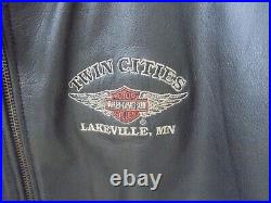 Harley-Davidson Leather Letter Jacket Twin Cities Lakeville, MN 2XL