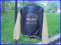 Harley-Davidson Leather Letter Jacket Twin Cities Lakeville, MN 2XL