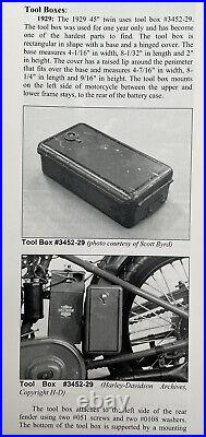 Harley Davidson Original 1929 45 Twin D DL B C One Year Only Tool Box 3452-29