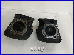 Harley-Davidson TWIN CAM Heads # 16723-99 & # 16725-99 Good USED BLACK