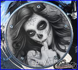 Harley Davidson Twin Cam Derby Clutch Cover Fits 1999-2018 Day Of The Dead