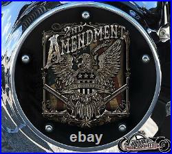 Harley Davidson Twin Cam Derby Clutch Cover Fits 1999-2018 Models 2nd Amendment