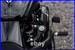 Harley-davidson Twin Cam Rocker Box Mounted Air Ride Gauge Kit Black