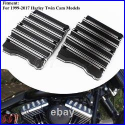 Motorcycle Rocker Box Top Covers For Harley Dyna Fat Bob FXDF Twin Cam 1999-2017