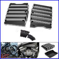 Motorcycle Rocker Box Top Covers For Harley Dyna Fat Bob FXDF Twin Cam 1999-2017