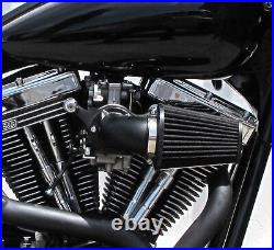 Outlaw Black Air Cleaner Filter Kit 93-16 Dyna Softail CV Carb Big Twin Harley