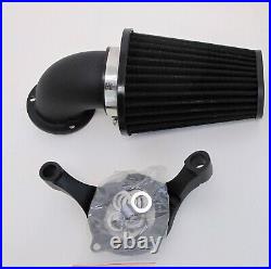 Outlaw Black Air Cleaner Filter Kit 93-16 Dyna Softail CV Carb Big Twin Harley
