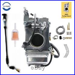 Polished Carburetor For Mikuni HSR42 42mm Harley Davidson EVO Twin Cam TM42-6