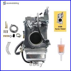 Polished Carburetor For Mikuni HSR42 HSR 42mm Harley Davidson EVO Twin Cam TM42