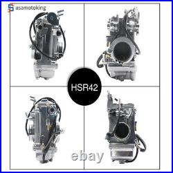 Polished Carburetor For Mikuni HSR42 HSR 42mm Harley Davidson EVO Twin Cam TM42