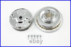 Rear Mechanical Brake Drum Kit Chrome fits Harley Davidson