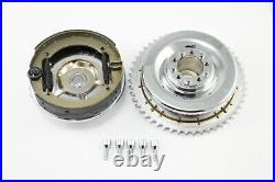 Rear Mechanical Brake Drum Kit Chrome fits Harley Davidson