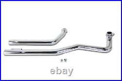 Shovelhead Exhaust Straight Pipe Set Chrome Shotgun fits Harley Davidson