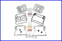 Top Rocker Box Cover and D-Ring Kit Chrome for Harley Davidson by V-Twin