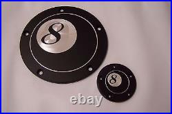 Twin Cam Derby-points cover set Fits Harley Davidson 8 Ball