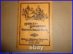 Used Harley Davidson Riders Handbook 74 Twin Model 13861-33